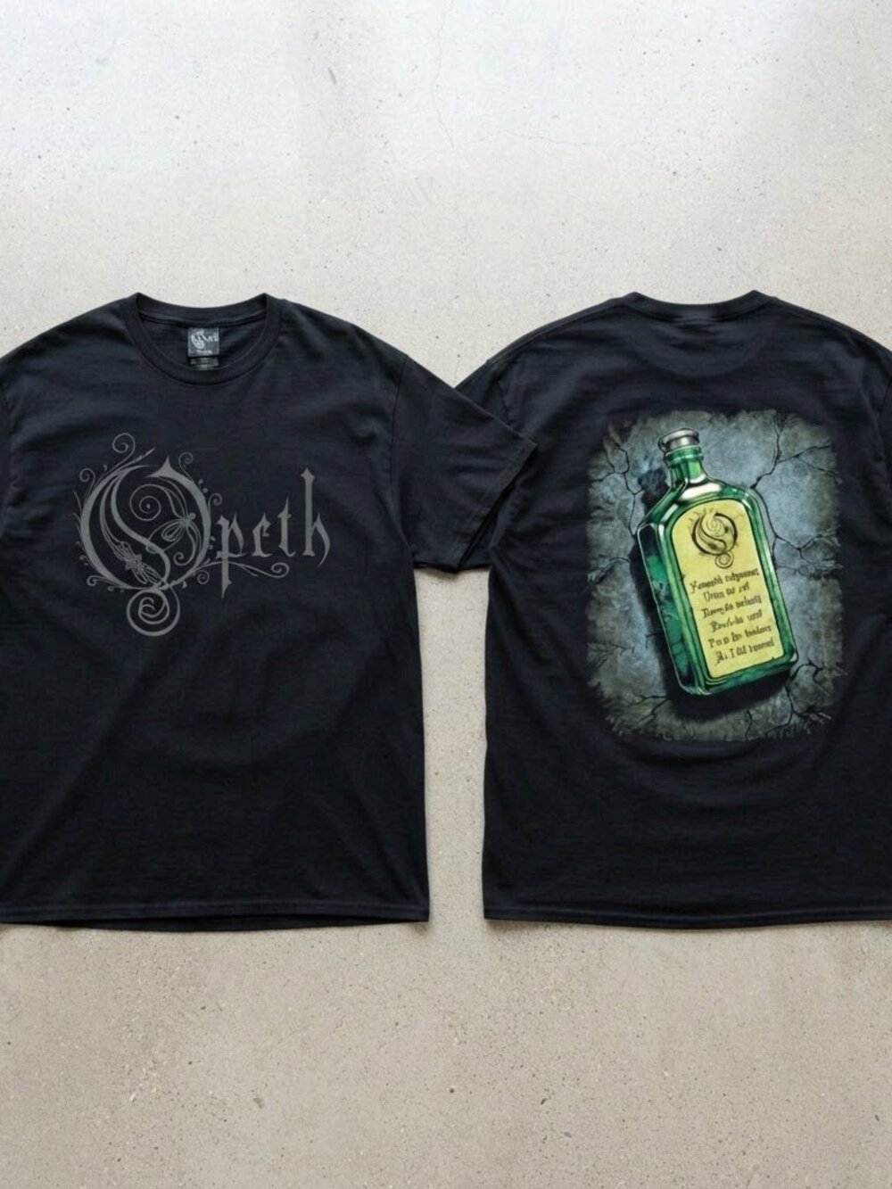 Opeth India Tour 2026 Poison Black T-Shirt S-4XL
